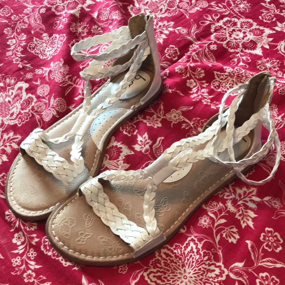 B.O.C. White Sandals!